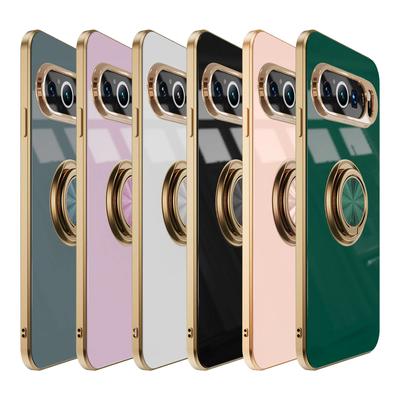 Luxury 6D Plating Soft Magnetic Phone Case for Google Pixel 9 Pro XL 7A  8A 7 8  Metal Ring Holder Stand Back Cover