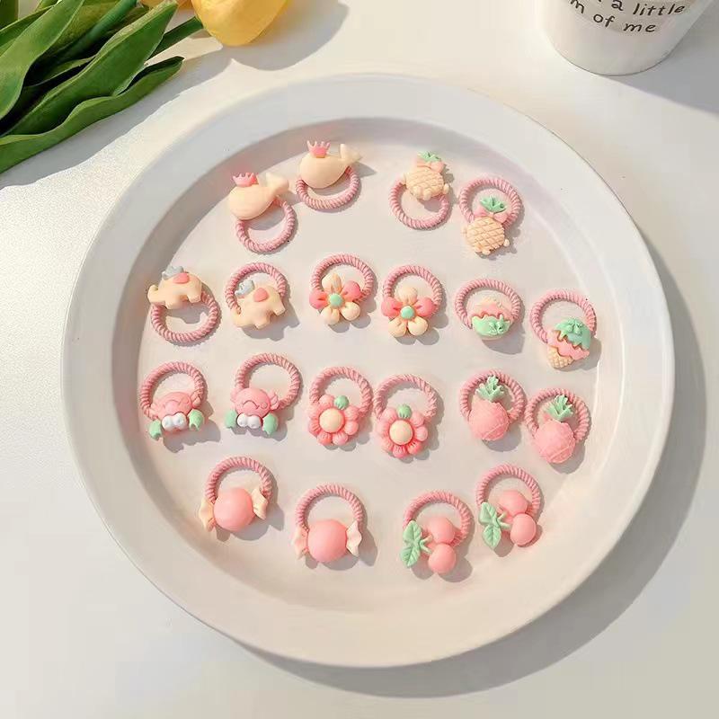 Sommer Niedliche Haargummis für Kinder - Kleine Gummibänder & Baby Haarringe