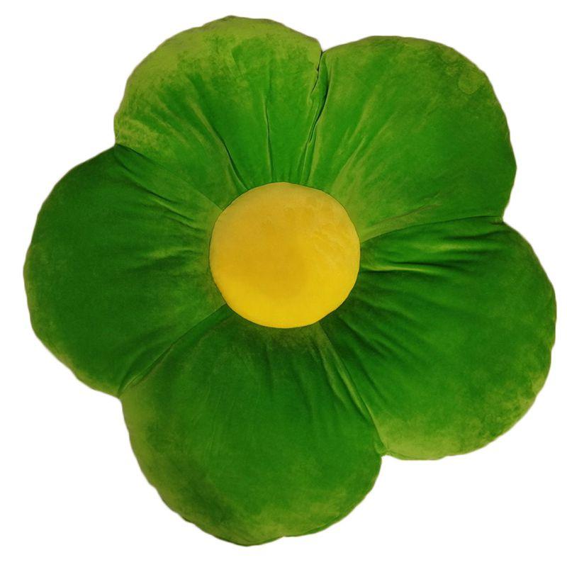 Cute Flower Cushion Home Decor Plush Toy With Colorful 6 Petal Cartoon Design