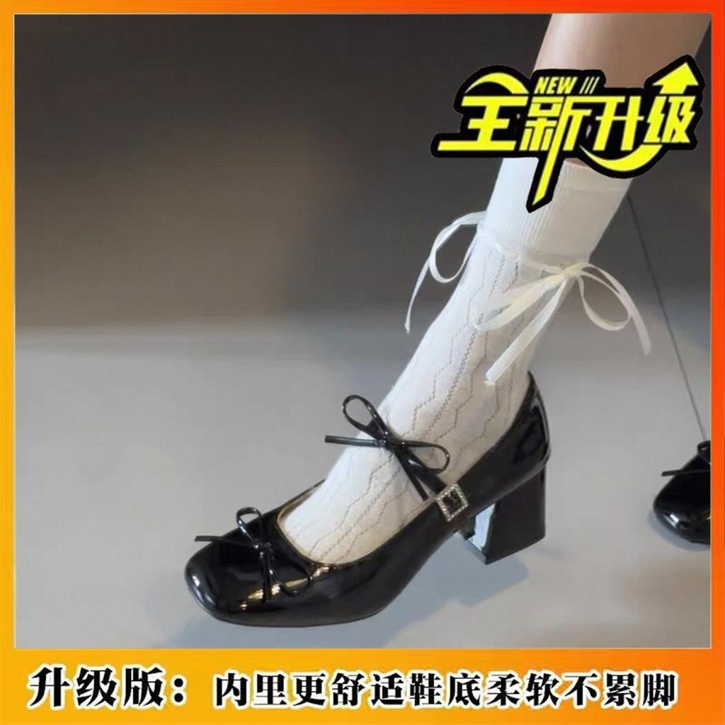 Commuter Early Spring Beautiful Single Shoes Summer 2026 Sweet Bow Versatile with Skirt Silver Single Shoes Women Wear Super Beautiful