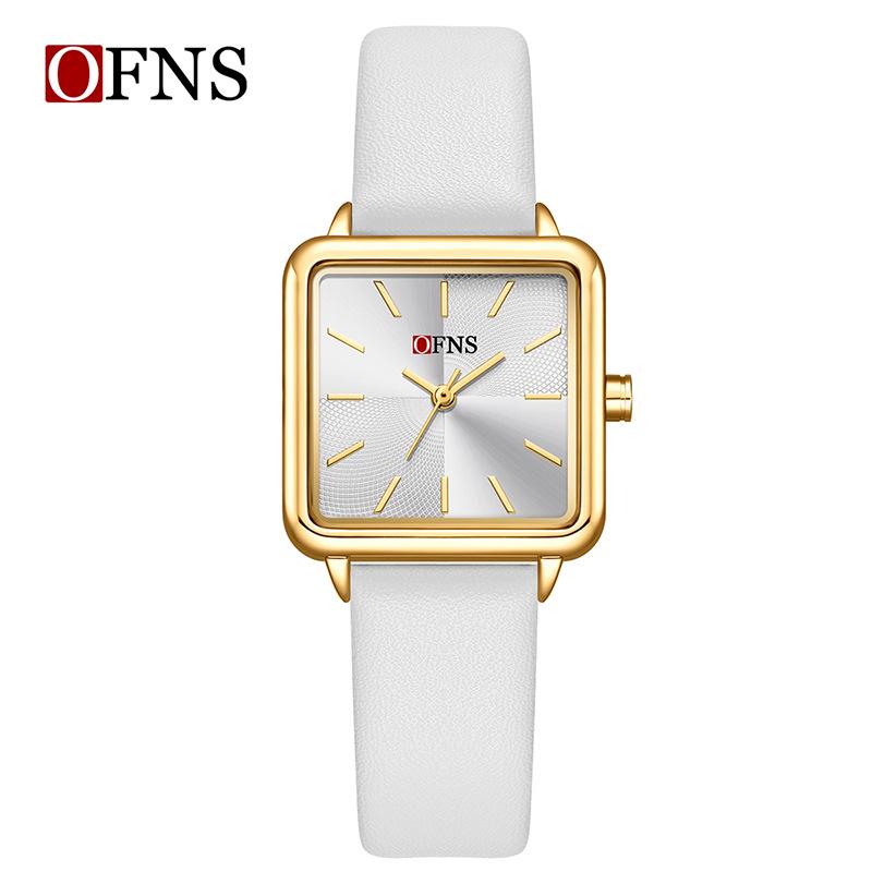 Oufanni Women s Casual Waterproof Square Watch - Fashionable Quartz Timepiece for Students