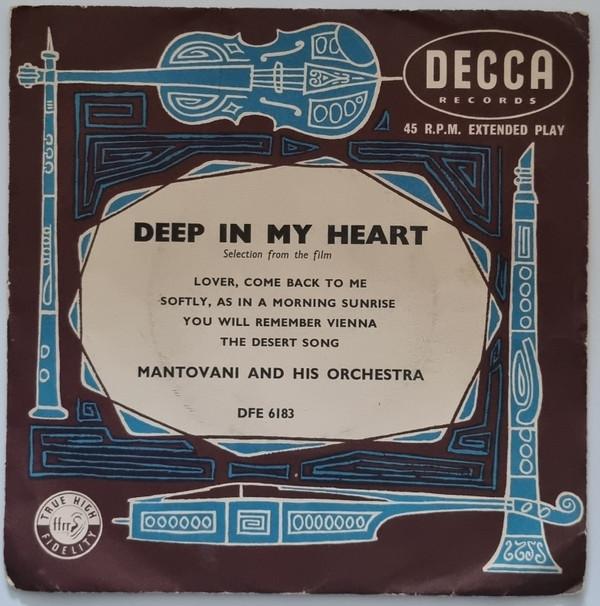 

7inch Record MANTOVANI & HIS ORCHESTRA - Deep In My Heart Selections From Th DFE6183 Decca 1954 UK Jazz Used