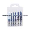 Blue-Plated High-Speed Steel Hex Shank Spiral Tap Countersink Drill