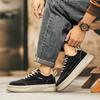 Men Casual Leather Vulcanized Shoes Fashion Designer Platform Sneakers Outdoor Antiskid Driving Tennis Running Trainers 2024New
