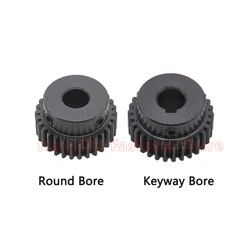 1pcs 18T-27T 1.25M Step Spur Gear 1.25 Mod 18/19/20/21/22/23/24/25/26/27 Teeth 45# Steel Motor Gear Cylindrical Gear Bore 4-17mm