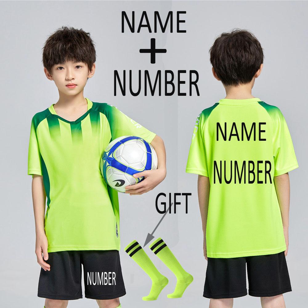 Child Soccer Jerseys Sets Boys&Girls Football Shirts Sportswear Youth kids Football Training Uniforms Tracksuits with Socks
