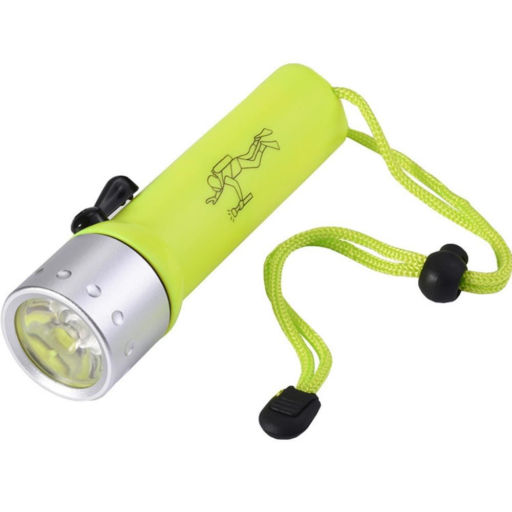 Hole Diving LED Magnetic Flashlight Waterproof Underwater Flashlight Diving Lamp  Home Outdoor