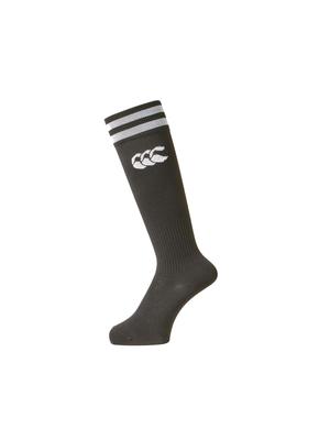 Canterbury Junior Boys 2-Line Stockings, JR.2LINE STOCKINGS, Rugby, 19_Black, 21cm-23cm