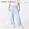 Balabala Girls' Summer Loose Wide-Leg Cartoon Pants