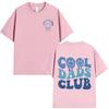 Cool Dad Club T-shirt Men Clothing Dads Birthday Short Sleeve T-shirts Grandfather Husband Fathers  T-shirt Top Streetwear