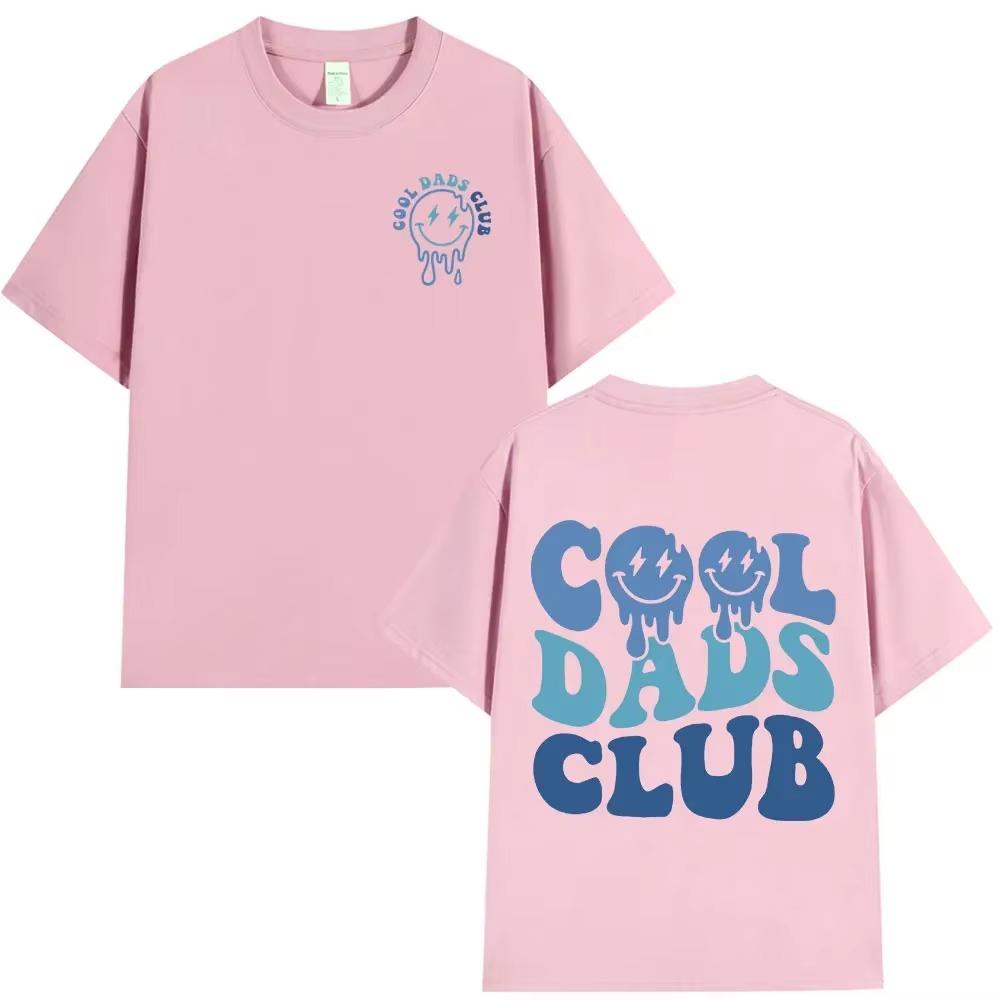 Cool Dad Club T-shirt Men Clothing Dads Birthday Short Sleeve T-shirts Grandfather Husband Fathers  T-shirt Top Streetwear