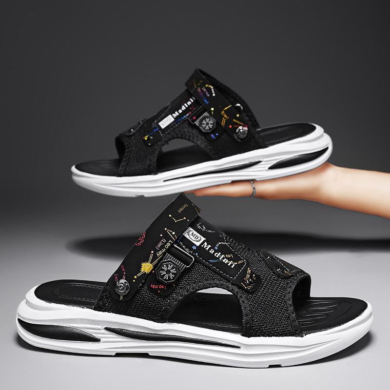 

Sandals men s summer new versatile casual driving sandals men s outdoor wading non-slip wear-resistant sports beach shoes 39 чёрный