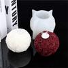DIY Rose Ball Ball Shape Candle Wax Mold Silicone Mold 3D Aroma Candle For Craft Enthusiasts Aromatherapy Gift Giving