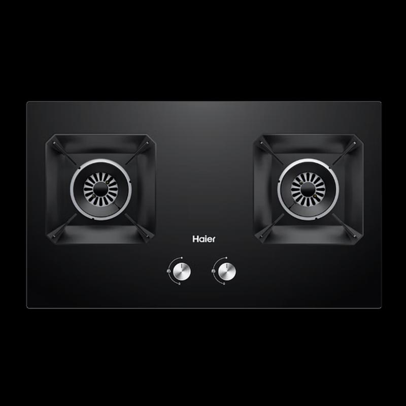 Haier 5.2kW Dual Burner Tempered Glass Gas Cooktop CN plug (adapter included)