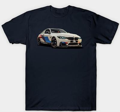 BMW M4 Kortärmad Herr Unisex S-3XL Marinblå Fan Art Unisex T-shirt