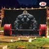 1 Grande Stendardo di Sfondo Gorilla Sollevamento Pesi - Poliestere Resistente Senza Alimentazione Richiesta Adatto per Palestre Feste