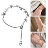 Simple Star Bracelet Metal Link Chain Charm Bracelet Fashion Adjustable Bangles Statement Jewelry for Women Girls