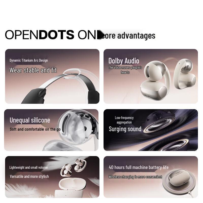 

SHOKZ OpenDots ONE E310 Open-Ear Sport Bluetooth Headphones