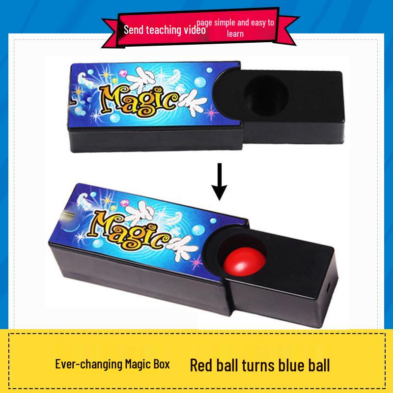 Advanced Magic Props Set: Vibration Trick, Object Restoration, Transform Empty Box, Red-to-Blue Ball.