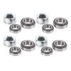 4 Set Trailer Wheel Hub Kit 25520 15123 245 Bearings 21333TB 10 10 22333TB 10 36 Seal Cotter Pin Fit 5200 6000lb Axles