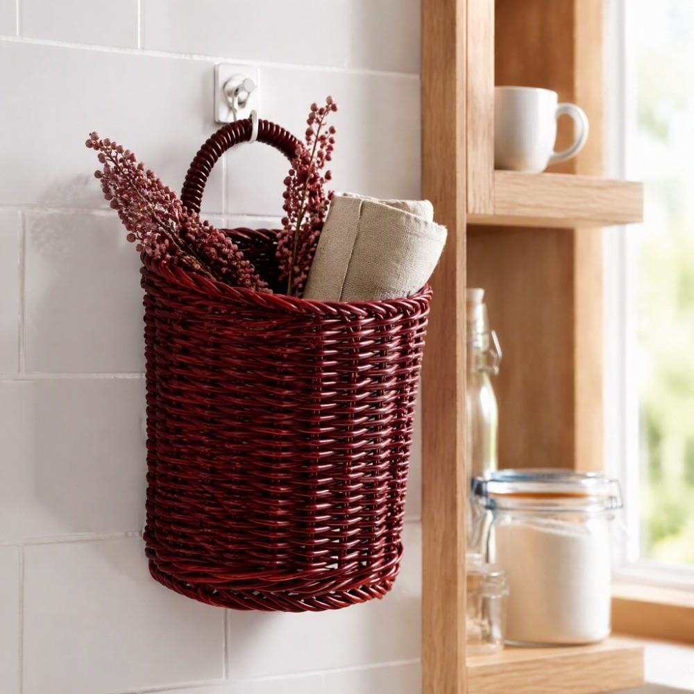 Wall Mounted Hanging Storage Basket Decorative Wall Hanging Flower Basket Camping