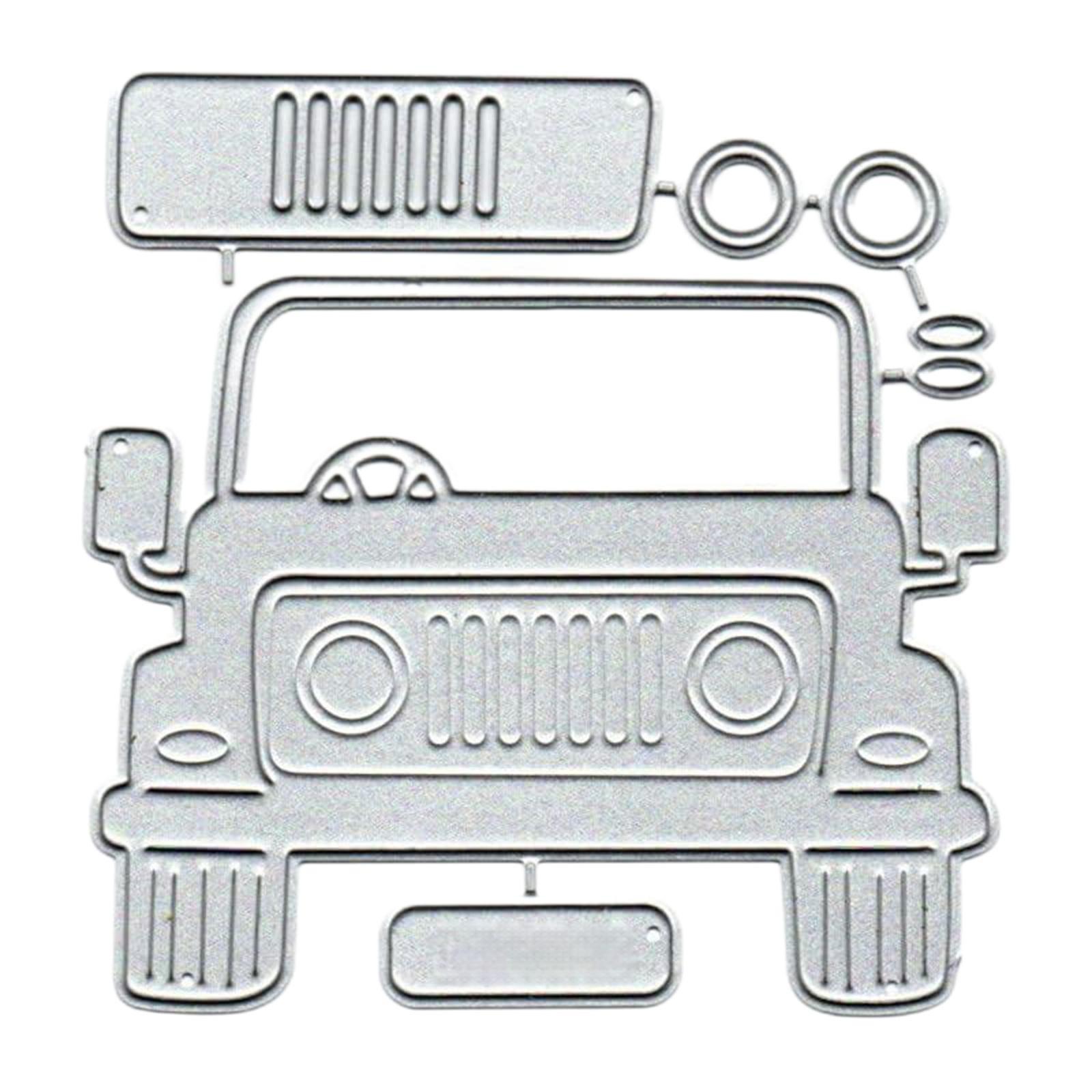 

New Car Metal Cutting Die Mould Scrapbook Decoration Embossed Photo Album Decoration Card Making DIY Handicrafts One Size серебряный