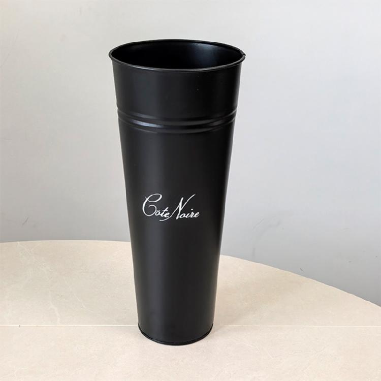 Galvanized Steel Flower Bucket Container Vintage Farmhouses Decoration Rustproof Design For Indoor Outdoor Plant Display