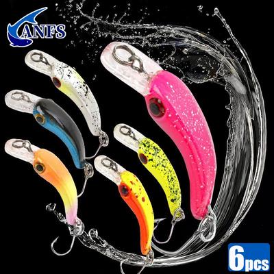 6 Stück/Los Mini-Köder-Set Schwimmender Minnow Künstlicher Köder Coole Angelausrüstung