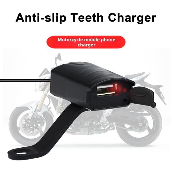Motorcycle USB Charger 1.2A Fast Charge Phone Charger Waterproof Motorcycle Accessories for Phone Tablet GPS