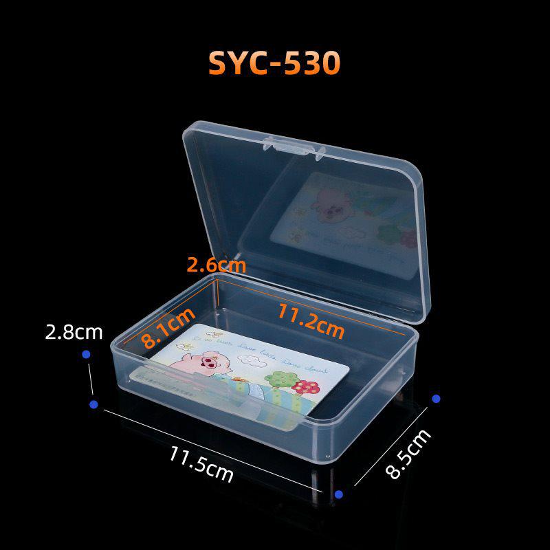 Transparent Rectangular Craft & Storage Box - Small Parts Organizer