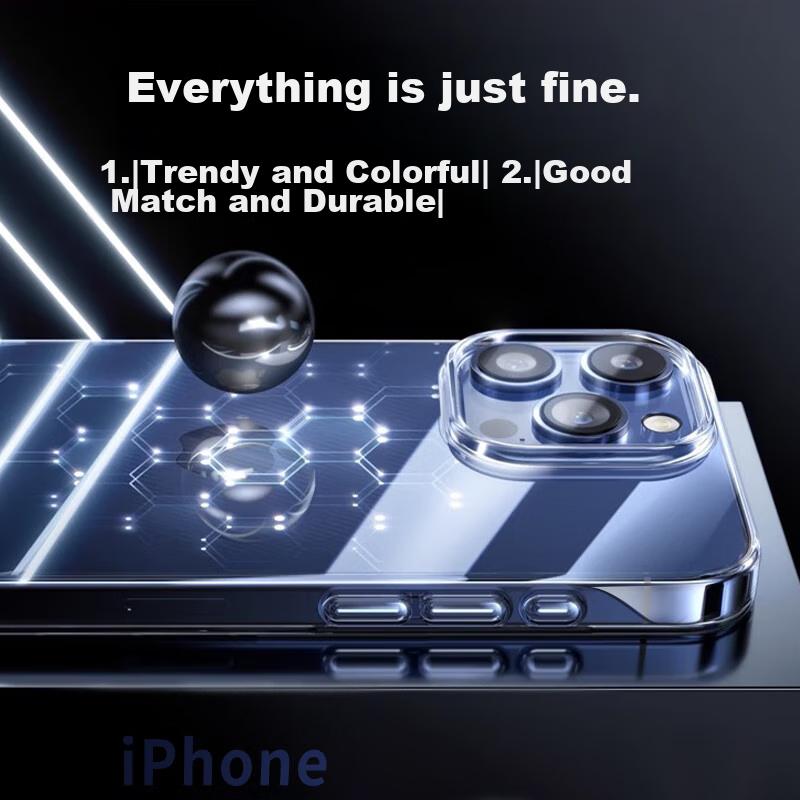 Hard to YellowIPhone 15 Pro Max Case, Transparent Borderless Ultra-Thin Shockproof Breathable Simple Hard for Men And Wome
