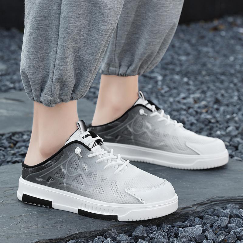 Herren Sportschuhe Sommer Rückenfreie Pantoletten Lässige Sandalen Sneakers Clogs Studenten Hausschuhe Übergröße