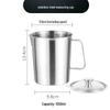 Xihe Thickened 304 Stainless Steel Measuring Cup with Lid
