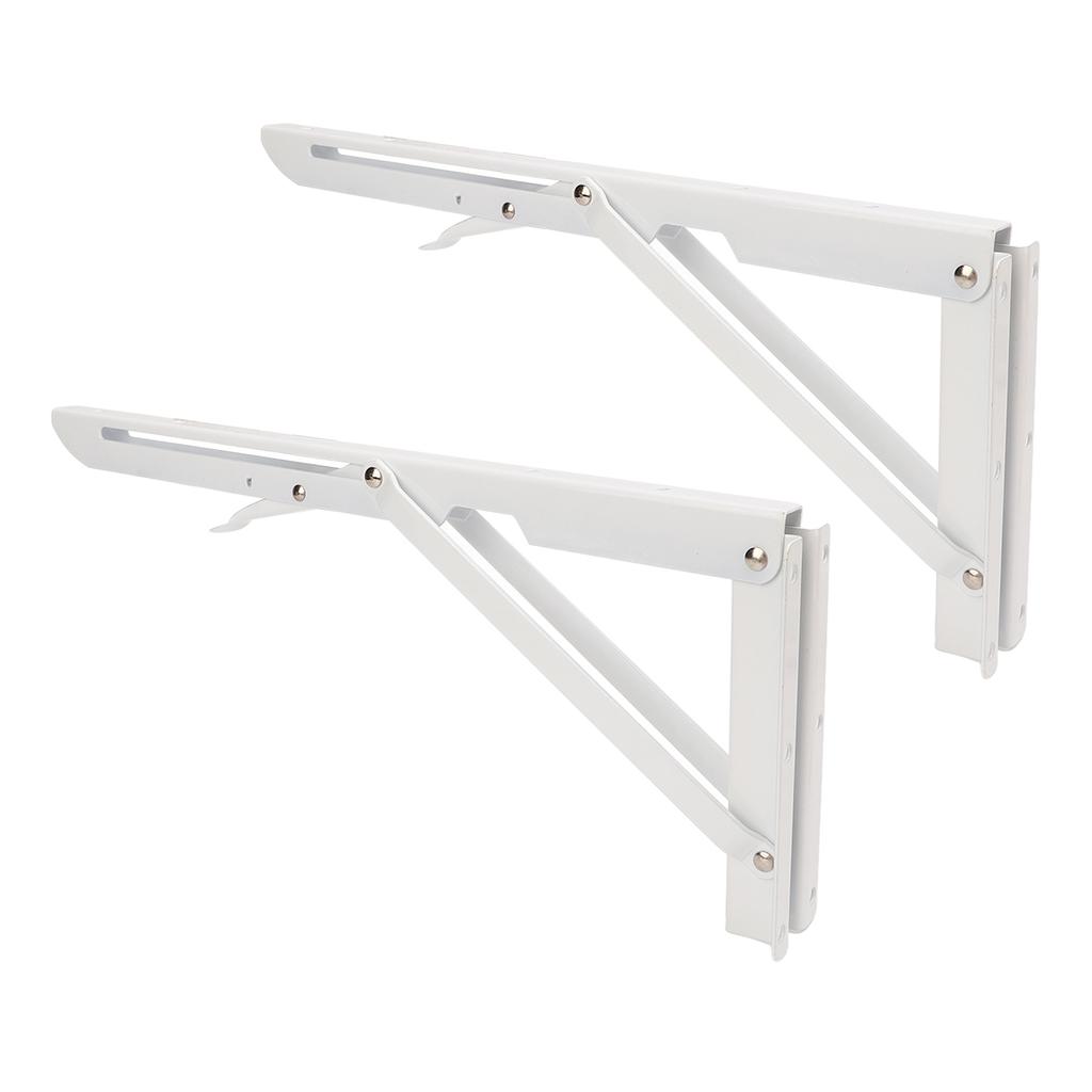 2pcs Folding Table Bracket Wall Mounted Collapsible Shelf Bracket 34cm 13.39in for RV Boat
