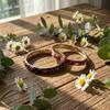 Classic Flower Thin Bangle for Women Cottagecore Enamel Floral Spring Bracelet Fashion Old Money Jewelry Gift