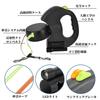 Coollooda Dog Retractable Double for Two 3m with LED Garbage Bag Suitable for Multiple Automatic for and Large Night Walks Leash, Leash, Dogs,