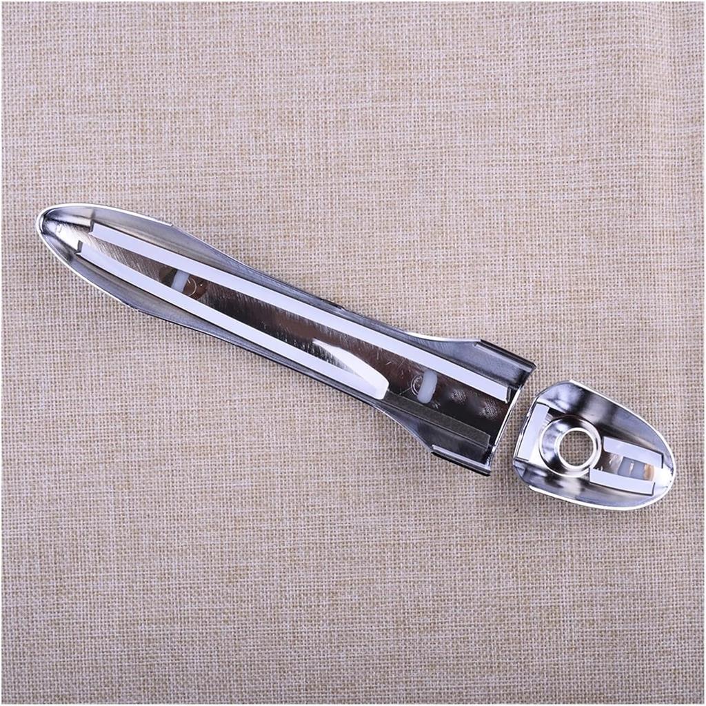 Car Door Handle Cover ABS Exterior Side Door Handle Cover Trim Bezel Cap Chrome Fit for Fiat 500X SUV 2016-2023