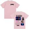 Rapper Cano Triana Tour Merch T-shirts Men Women Fashion Hip Hop Oversized T Shirt Comfort Cotton Casual Short Sleeve T-shirt