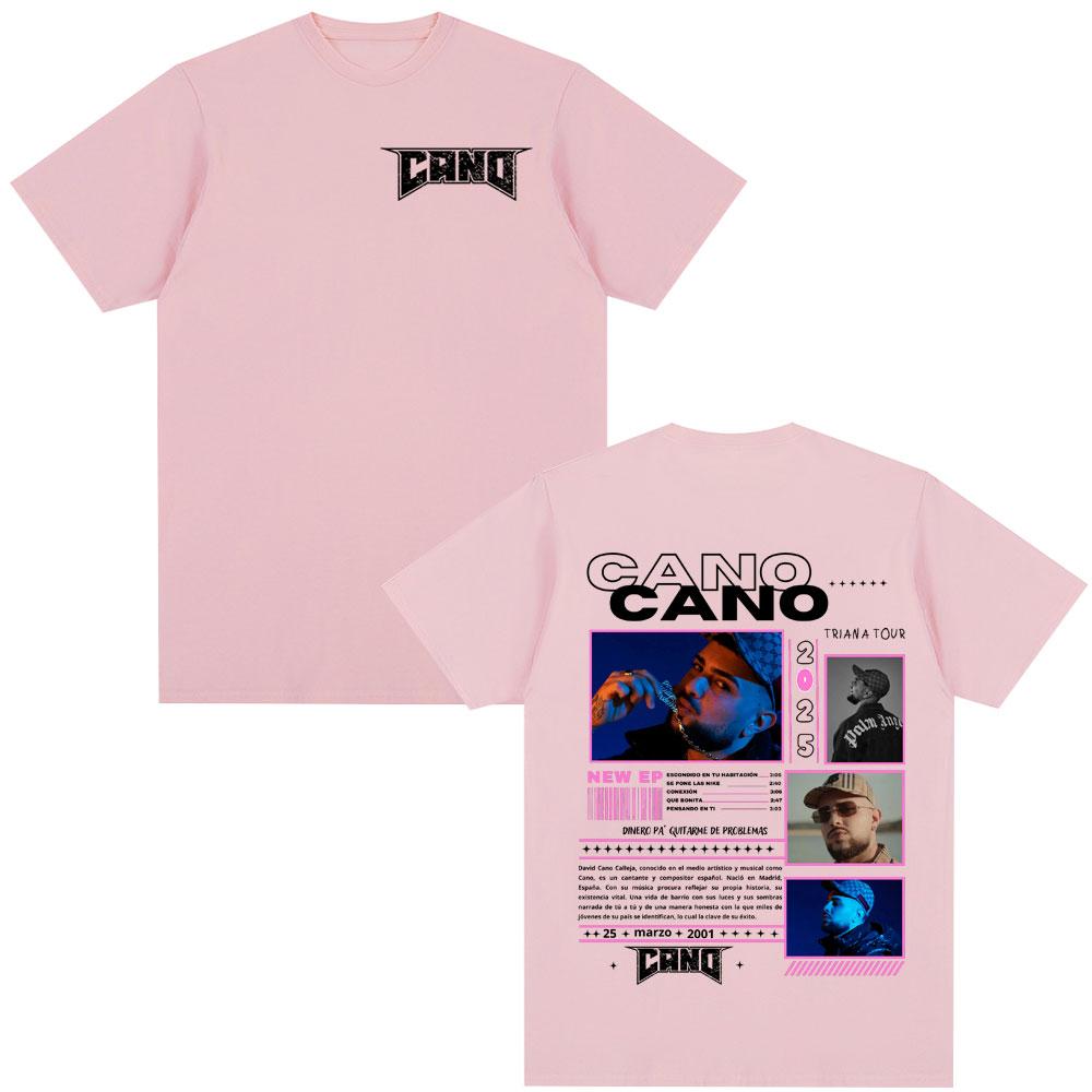 Rapper Cano Triana Tour Merch T-shirts Men Women Fashion Hip Hop Oversized T Shirt Comfort Cotton Casual Short Sleeve T-shirt