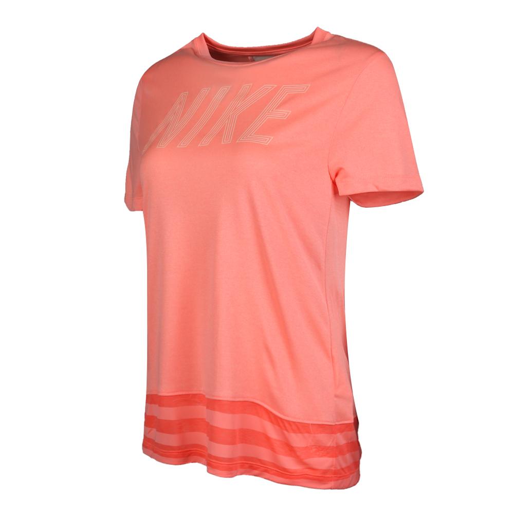 Nike T-Shirt Breathable Comfortable Short Sleeve Peach Red Kids Tops 890292-693