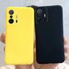 Für Xiaomi 11T Hülle Xiaomi 11T Pro Cover Weiches Silikon Bonbonfarbe Handy-Rückseite Für Xiaomi 11 T Pro 11TPro Hüllen Fundas Capa