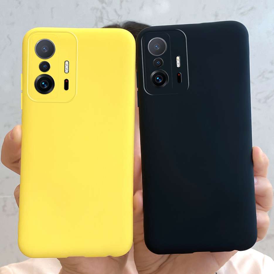 Für Xiaomi 11T Hülle Xiaomi 11T Pro Cover Weiches Silikon Bonbonfarbe Handy-Rückseite Für Xiaomi 11 T Pro 11TPro Hüllen Fundas Capa
