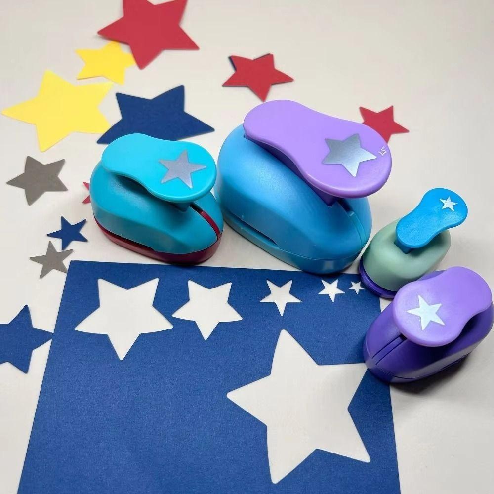 Paper Cutter Crafts Hole Puncher 8/16/22/31/50mm Star Punching Machine  Card Making