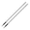 TIXIPEM 1mm Leather Hole Punch Tool Set of 2 Carbon Steel Round Hollow for Belts Watch Bands Crafts Silver
