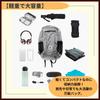 [ideamall] Foldable Lightweight Backpack for Running, Walking, Cycling, Packable, Waterproof (Black)