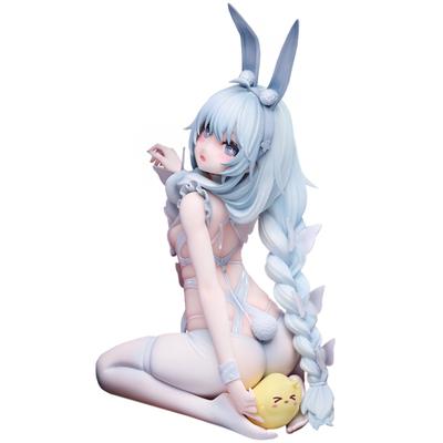 Anime Game Figure MNF Le Malin Figure Lazy White Bunny Girl Figurine Dress Up Kneeling Position Action Figure Adult Model Gifts