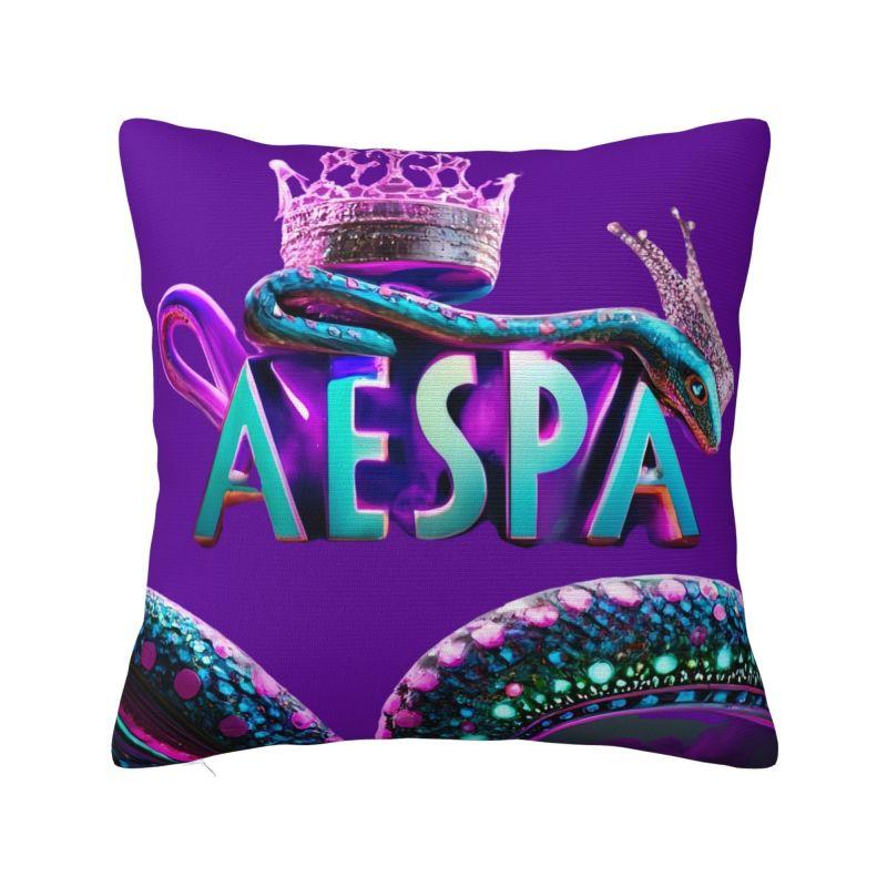 Custom Kpop A-Aespas Girls Karina Winter Giselle Ningning Pillow Case Sofa Luxury Cushion Cover Car Pillowcase