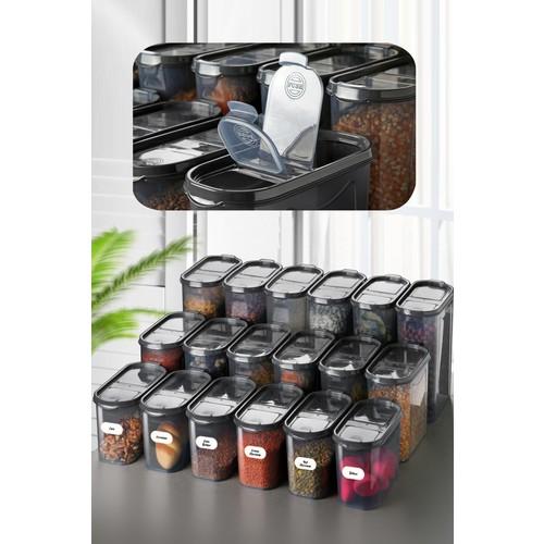 

Баночка для хранения из 18 предметов 6 x (1,4 литра, 2 литра, 2,8 литра) Двойное покрытие