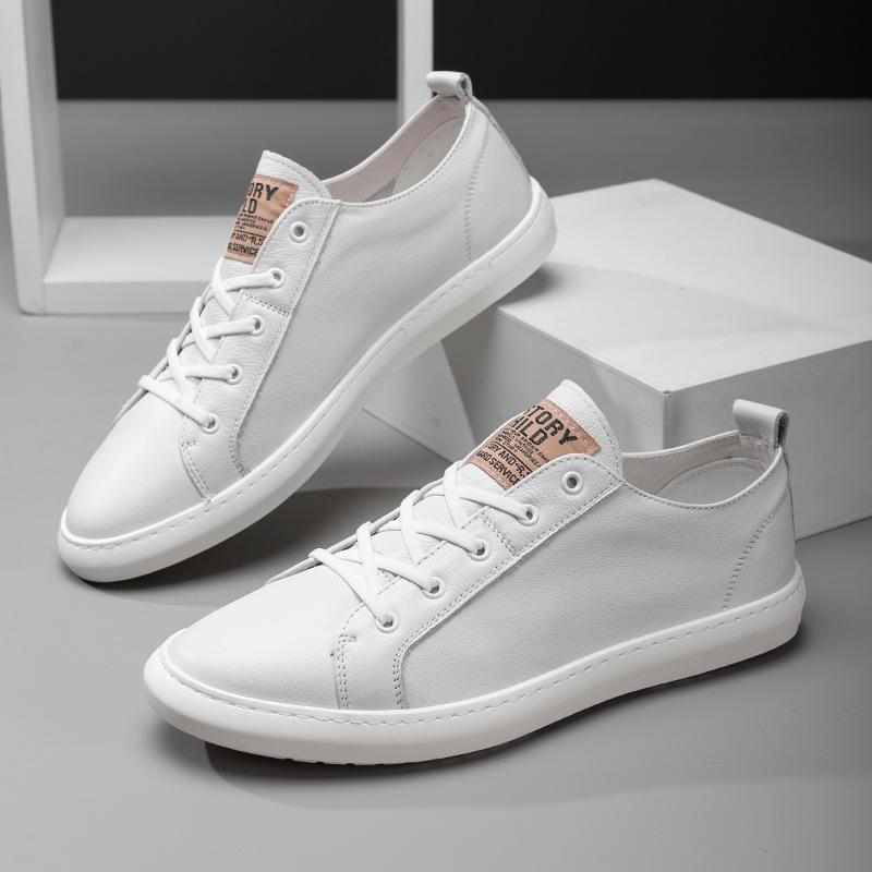 2025 Direct Supply Fashion White Shoes Men's New Board Shoes Trend Men's Casual Shoes European Station Men's Shoes