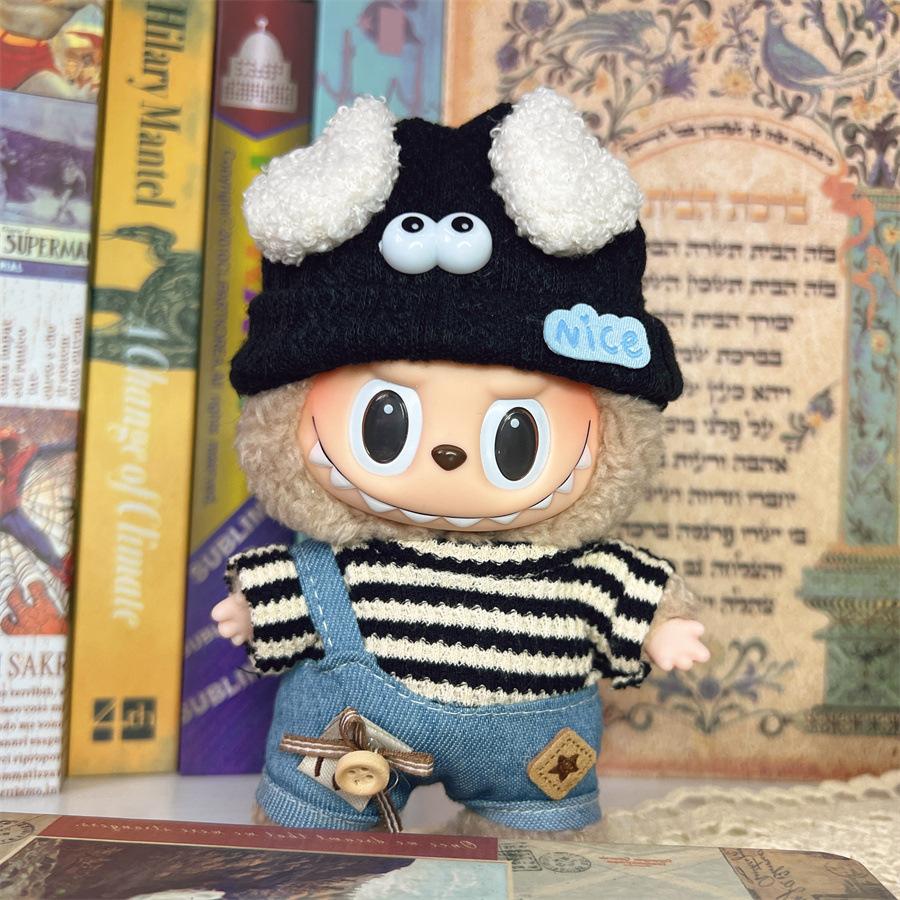 17cm Labubu Doll Clothes Outfit Set Fashionable Dress Up Costume for Mini Dolls